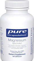 Pure Encapsulations Magnesium (Glycinate), 90 Capsules | Supplement to Support Stress Relief, Sleep, Heart Health, Nerves, Muscles, and Metabolism*, with Magnesium Glycinate