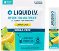 Liquid I.V. Sugar Free Hydration Electrolytes, Lemon Lime, 14 Count | Scientifically Formulated | Clinically Proven Hydration | Zero Sugar | No Artificial Sweeteners | Non-GMO | Powder Drink Mix