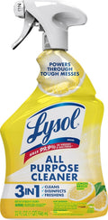Lysol All Purpose Cleaner Spray, Multi-Purpose Disinfecting Spray, Kitchen & Bathroom Cleaner, Lemon Breeze Scent, 32 Fl Oz